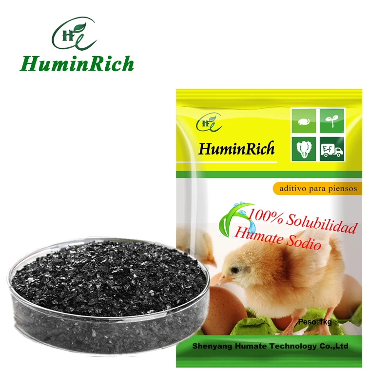 
HuminRich Login Shiny Flakes Sodium Humate Organic Fish Feed Additive 