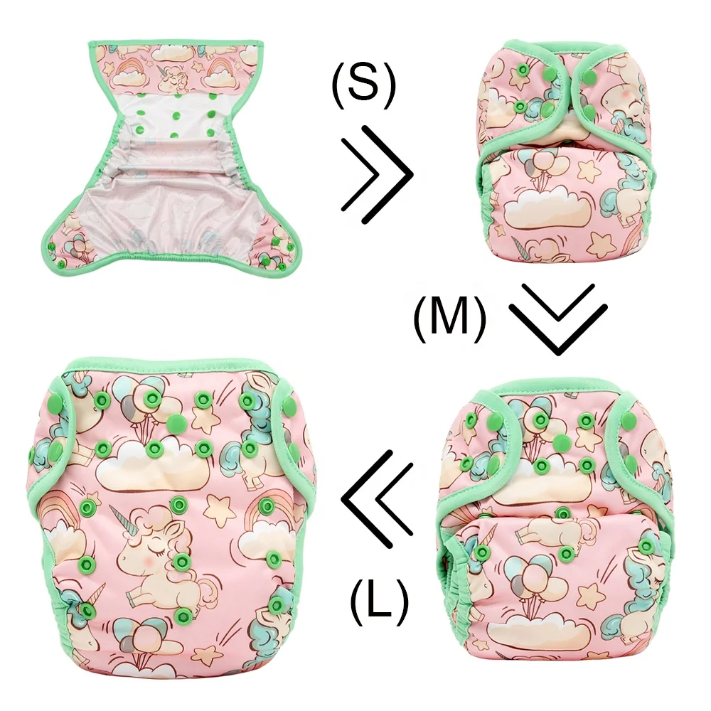 Goodbum double gusset cloth diaper cover for baby