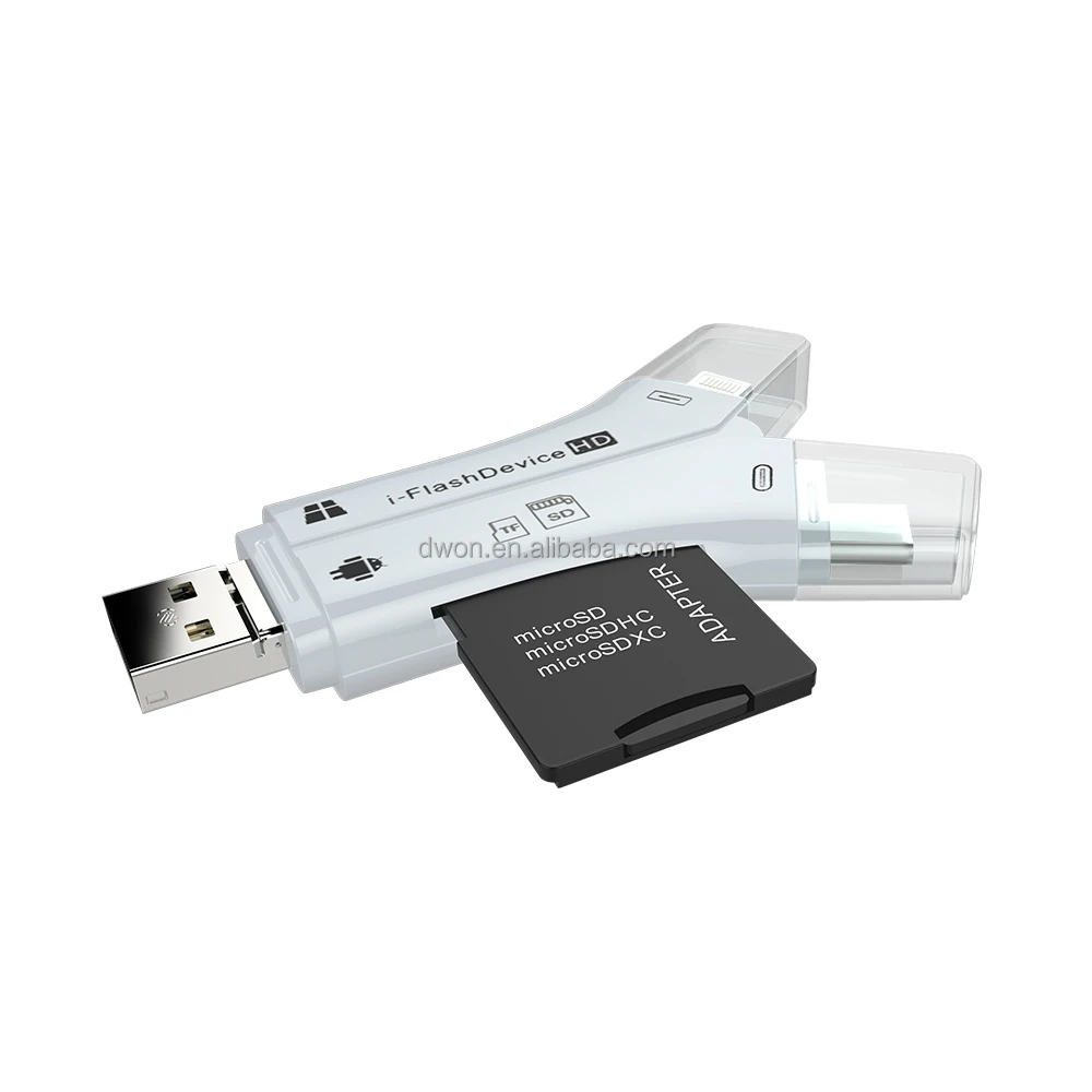 2017 i-FlashDevice HD SD Memory Stick Card Type C and External Installation card reader