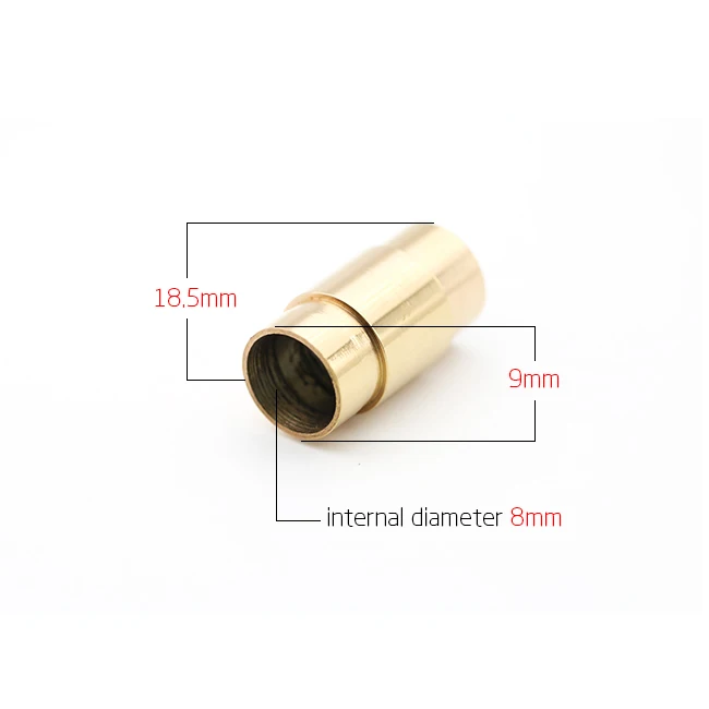 
8mm stainless steel end cap bracelet clasp types image end cap for leather bracelet 