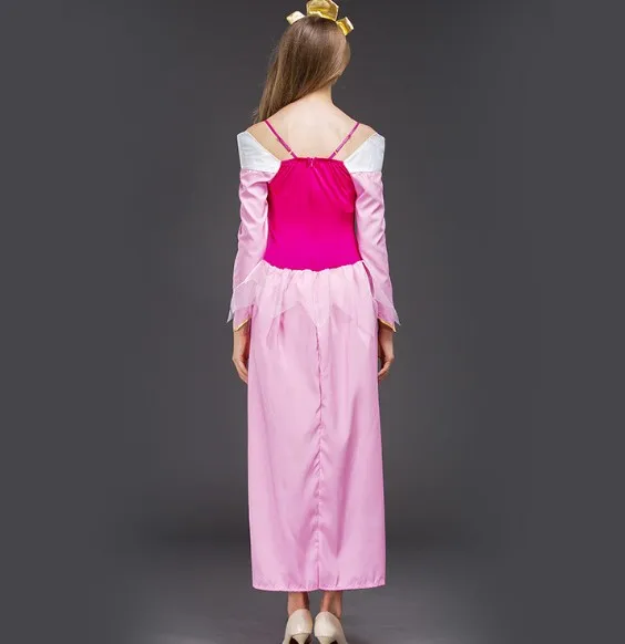 Halloween New Elo Princess Dress Pink Sleeping Beauty Cosplay Costume