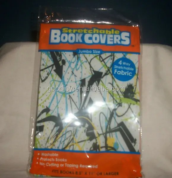 Hot Sale  Beautiful Colorful Book Covers Stretchable Fabric Book Cover Flexible Book Cover