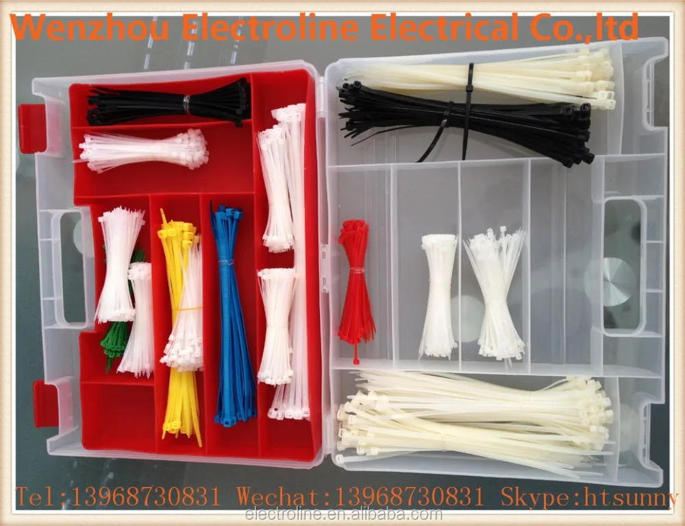 Custom design Eco-friendly Self Locking Adjustable Wiring Accessories Nylon Cable Tie