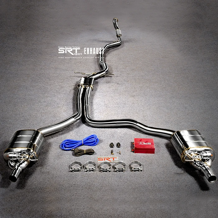 Выхлопные глушители для Audi A7 srt, выхлопная задняя часть с четырьмя двойными наконечниками
