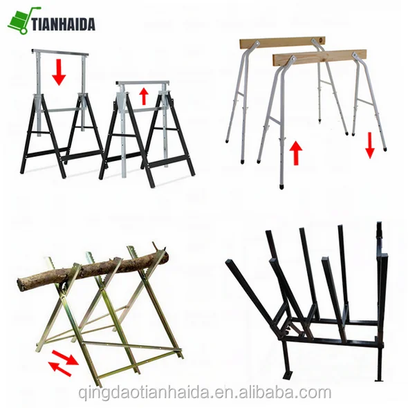 Folding Steel Working Bench Worktable for DIY Tools Saw Horse