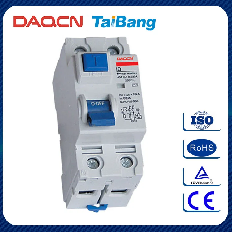 DAQCN 2016 Хорошее Качество ID 2 P Elcb Остаточный Ток Выключателя (Rccb/Узо)
