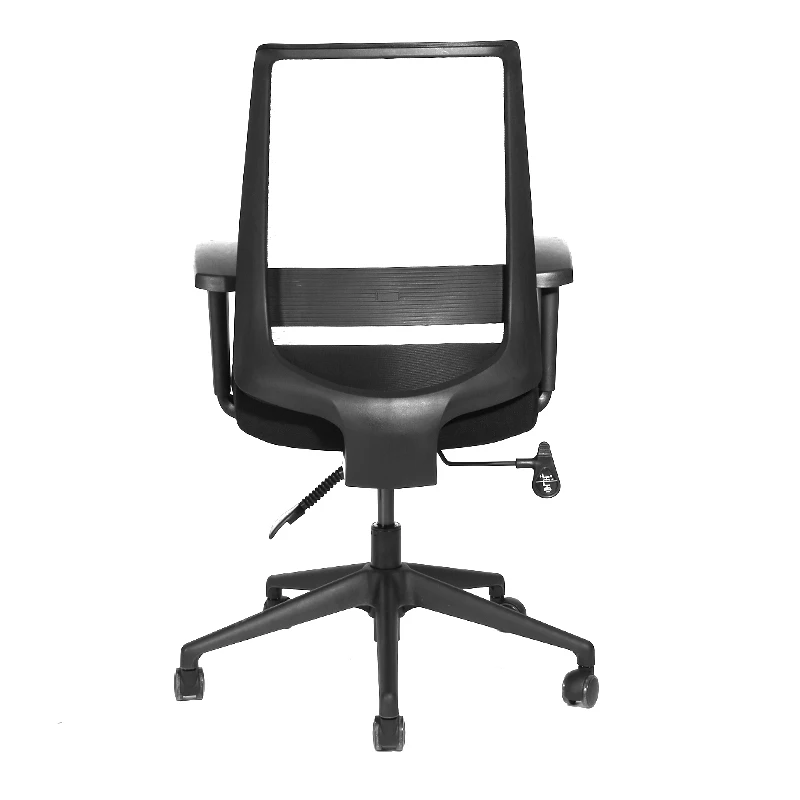 KingMay BIFMA Standard Mid Back Adjustable Armrest Nylon Base Swivel Task Office Chair