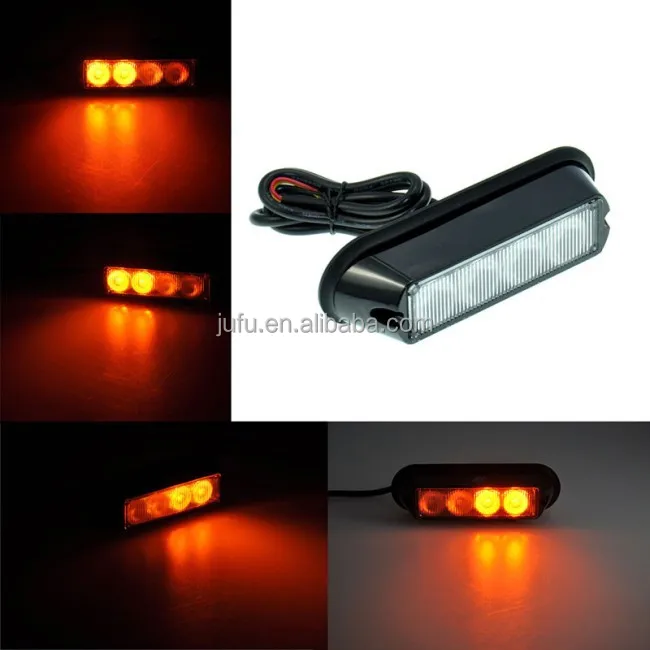 12v 24v 5.5 inch 4LED red blue white green amber traffic warning signal brake led security car orange strobe light