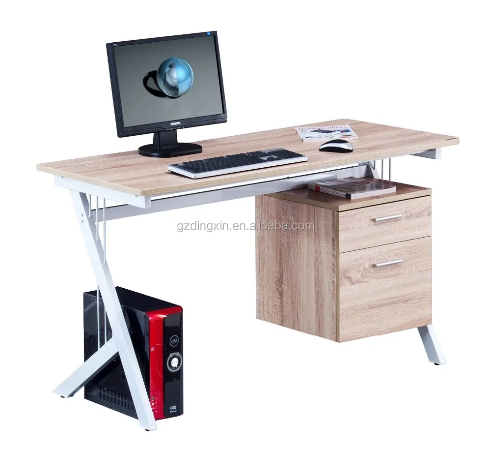 office desk computer pc table,modern computer desk amazon with A4 suspensions drawers