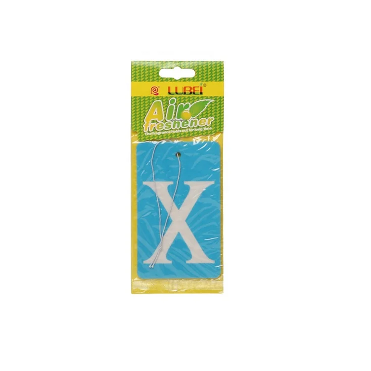 Wholesale Full Color Printed Action-X Paper Hanging Car Perfume Paper Car Air Freshener