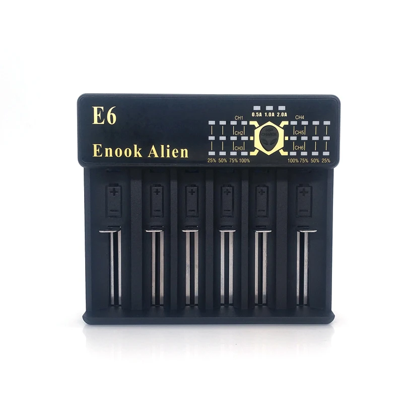 Enook Alien E6 li-ion battery charger 3.7v charger with 2A fast charger