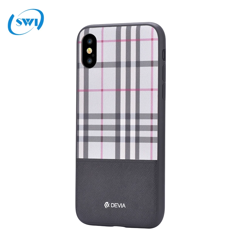 
Shenzhen Devia delicate cloth leather for iphone 5 5s case in stock mobile back cover for iphoneX phone case 