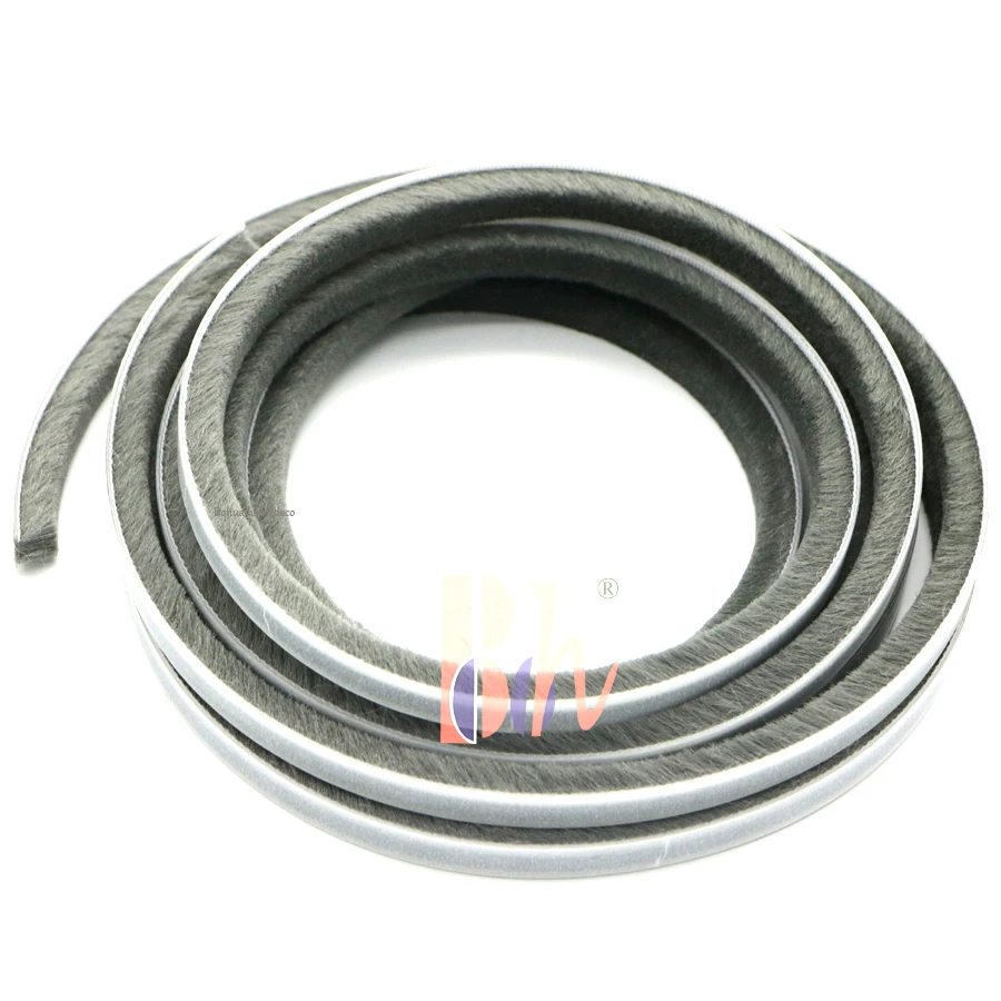 Wholesale Self Adhesive Sealing Brush Strip Seal Tape Draft Excluder Weatherstripping Weather Stripping for Door Window Frame