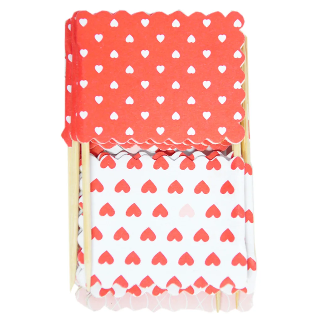 Decoration mini paper flag with tooth pick