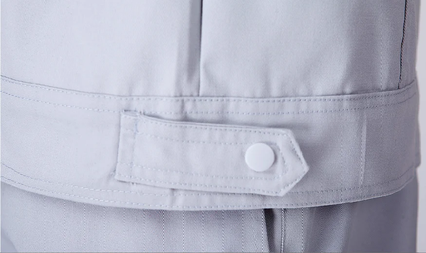 Acid-alkali Resistant Workwear Polyester / Cotton Jacket&Pants Factory Worker Uniform