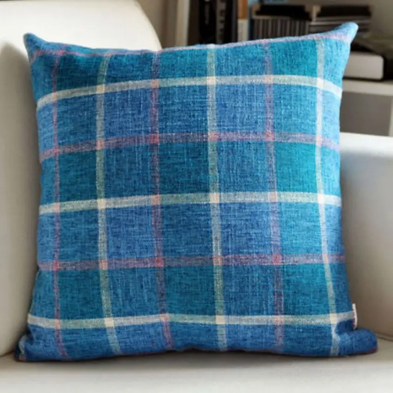 Decorative Polyester Linen Throw Pillow Covers with Inspirational Quotes 18 x 18 Inch Sweet Home Letter Cushion Cover