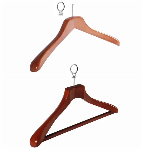 Wholesale Custom Anti-Theft Wooden Hanger for Hotel