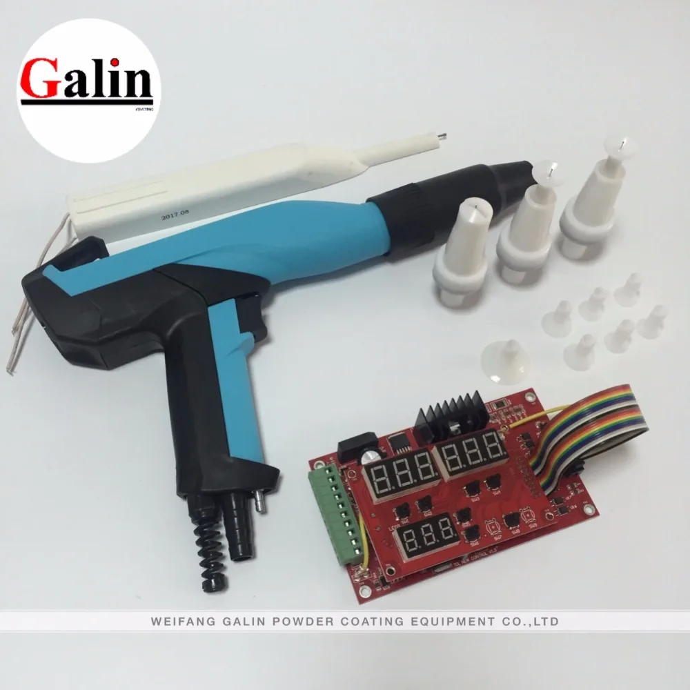 Electrostatic Powder coating machine manual spray gun with cascade and PCB