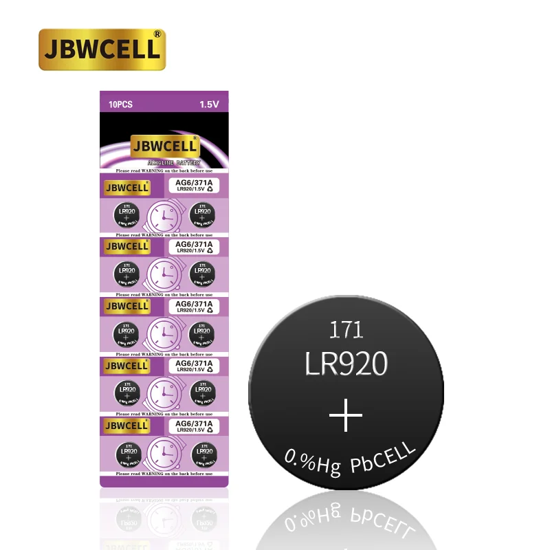 1.5V AG Series Button Cell Battery LR920 Ag6 For Watch