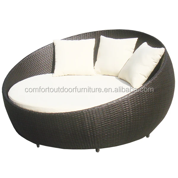 
All-weather Beach/Swimming Pool Side Rattan Chaise Lounge 