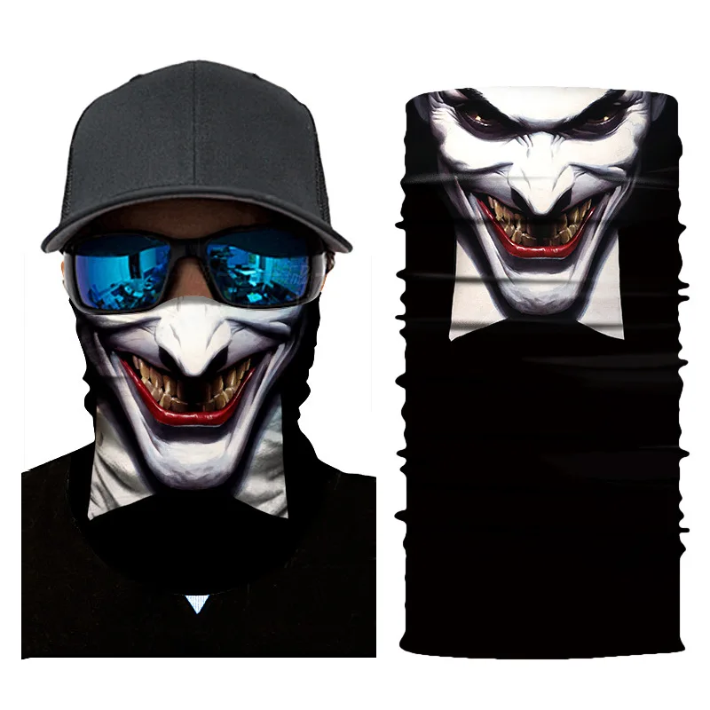 face shield neck gaiter anime triangle printed bandana tubular