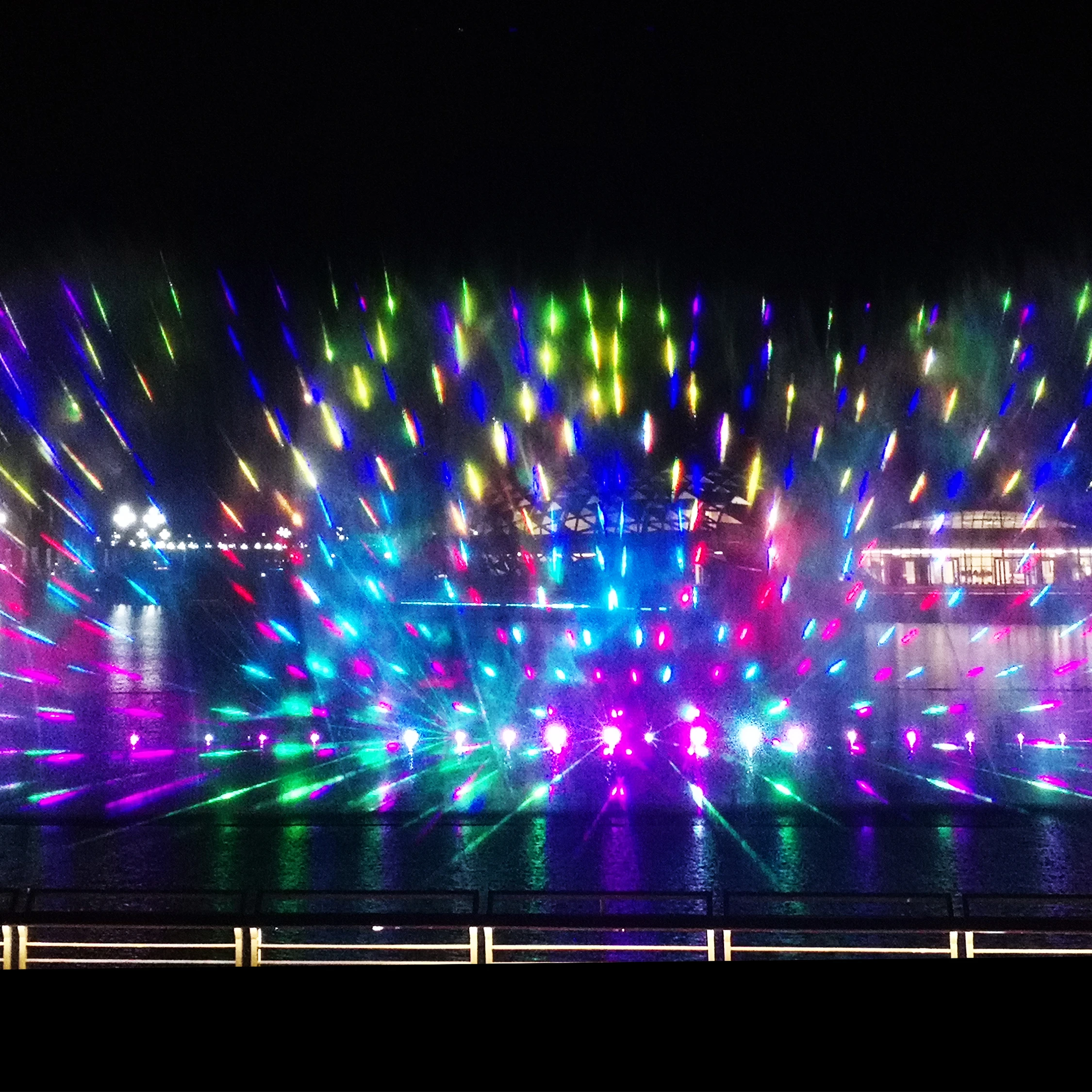 Laser Show with LED light and Big Music fountain show