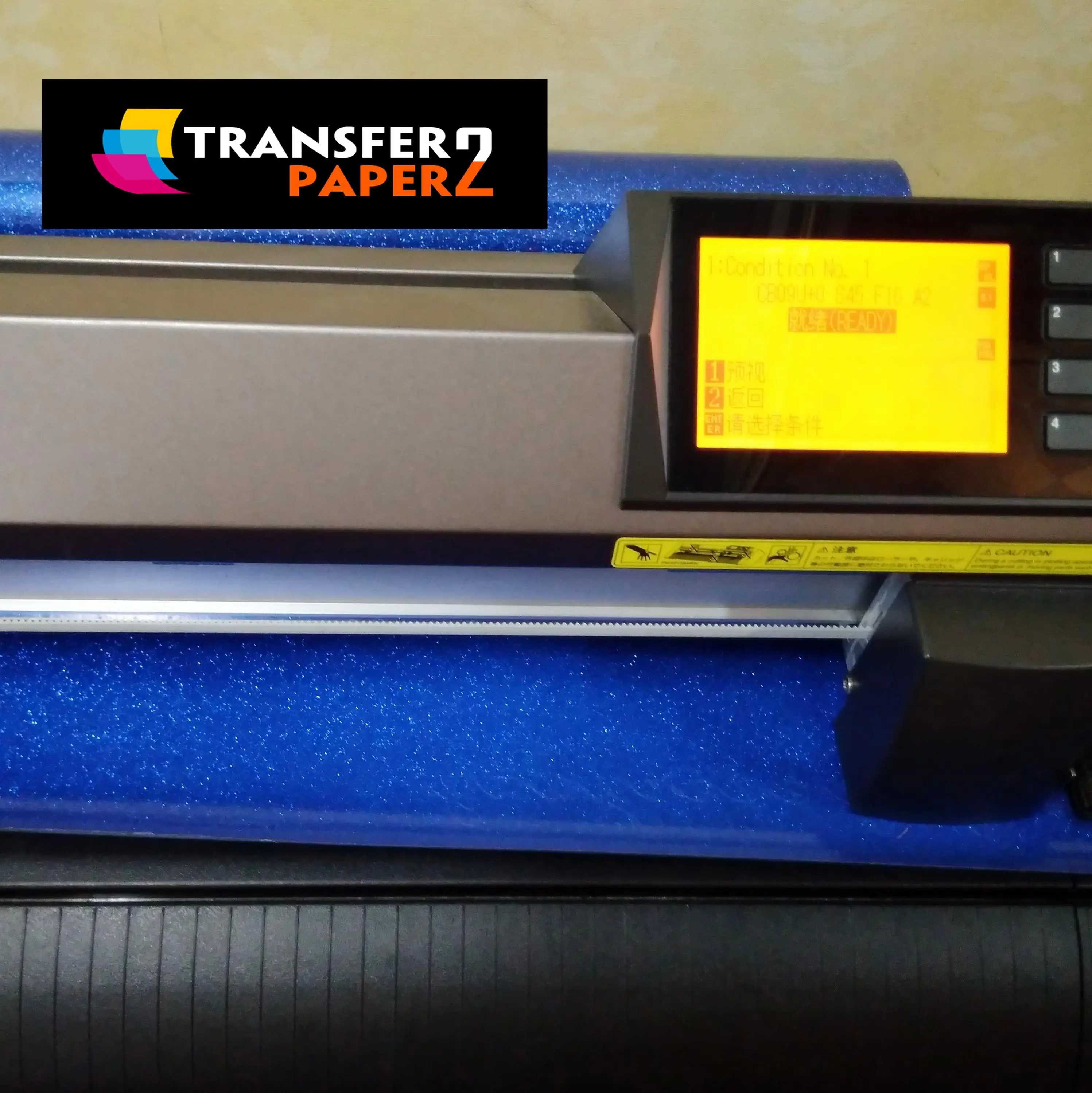 
Super glitter blue color heat transfer vinyl roll for textiles 