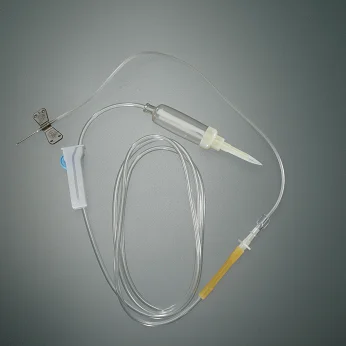 
Disposable IV Set Luer lock Type, With Needle 