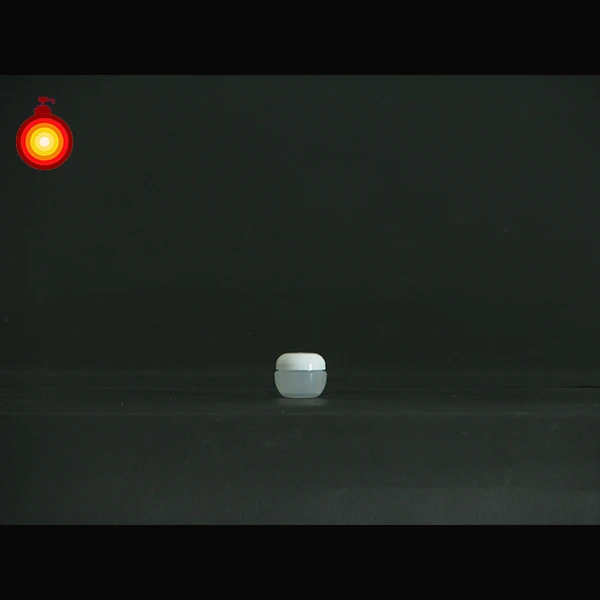 3ml-10ml colorful empty ball shape small sample container plastic cosmetic jar sample packaging