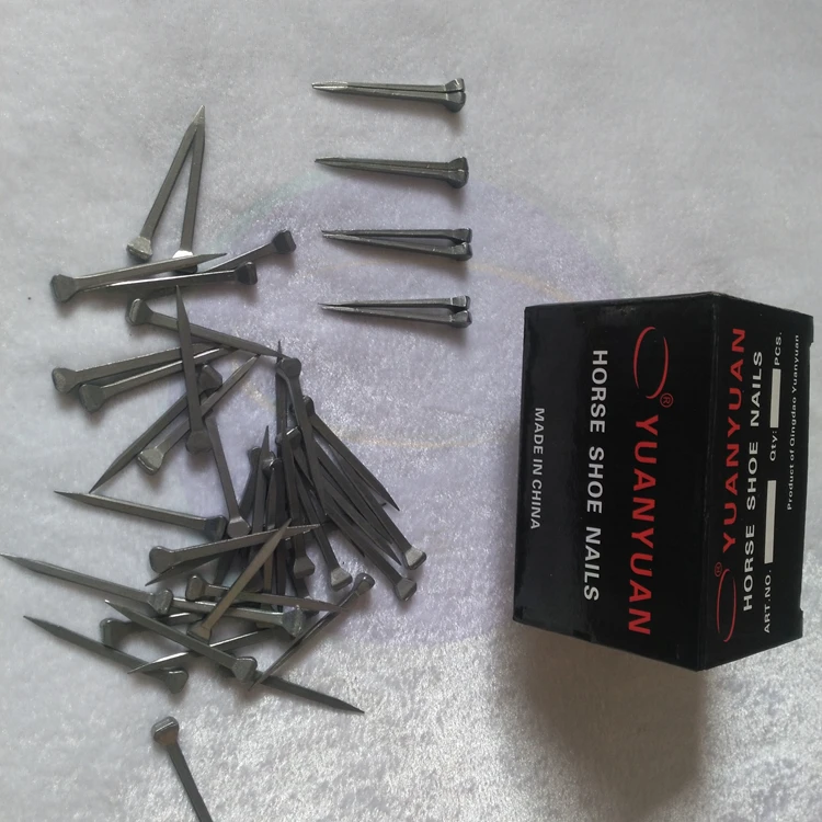 Chinese horsesoe nail factory direct wholesale prices in bulk horseshoe nail sizes image