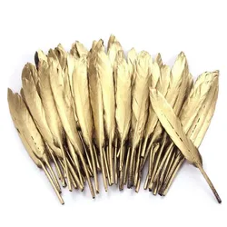 Gold Craft Goose Plume Feather for  DIY decoration goose feather bunddles