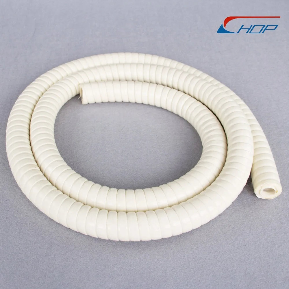 Drainage Hose Insulated Drain Pipe, Flexible Corrugated Plastic Air Conditioner Pvc Duct ROHS