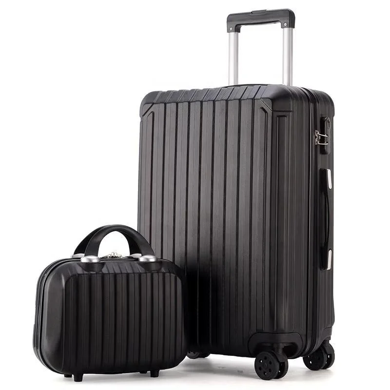 
big trolley luggage case and small beauty case 