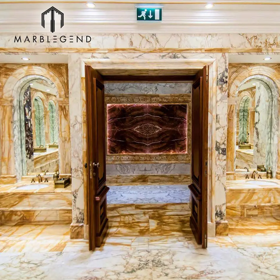 Bookmatch Flooring Design Italy Arabescato Vagli Marble