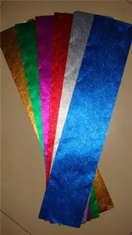 metallic crepe paper