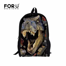 3D Zoo Animals School Bags for Boys Dinosaur Tiger Horse Dog Owl Shark Schoolbag Child Bookbag Kids Backpack for Teenagers Girls