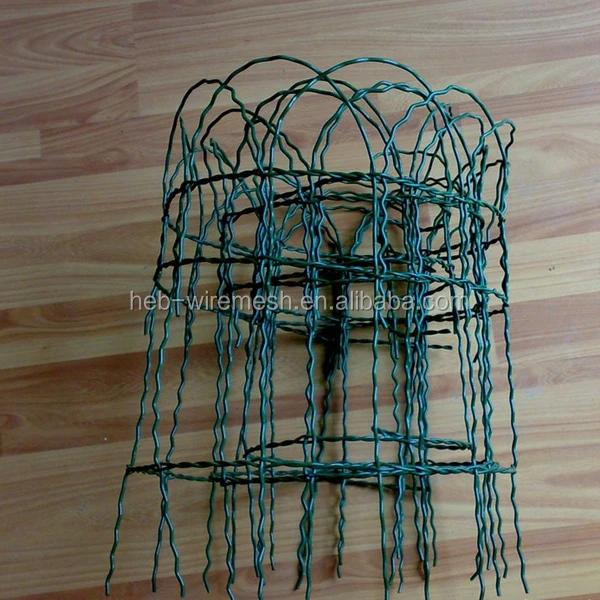 Arch top woven wire mesh garden fence/decorative border fence