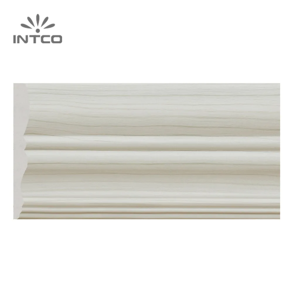INTCO 8cm High Quality Waterproof Wall Decorative Polished Plastic Foam Chair-Rails Moulding Chair Rail