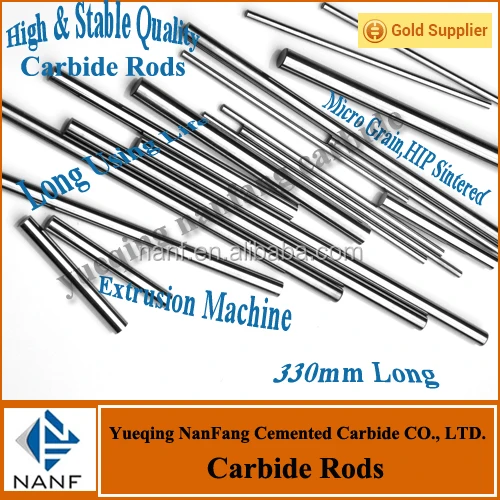 
YG10X cemented tungsten carbide rods 330mm 