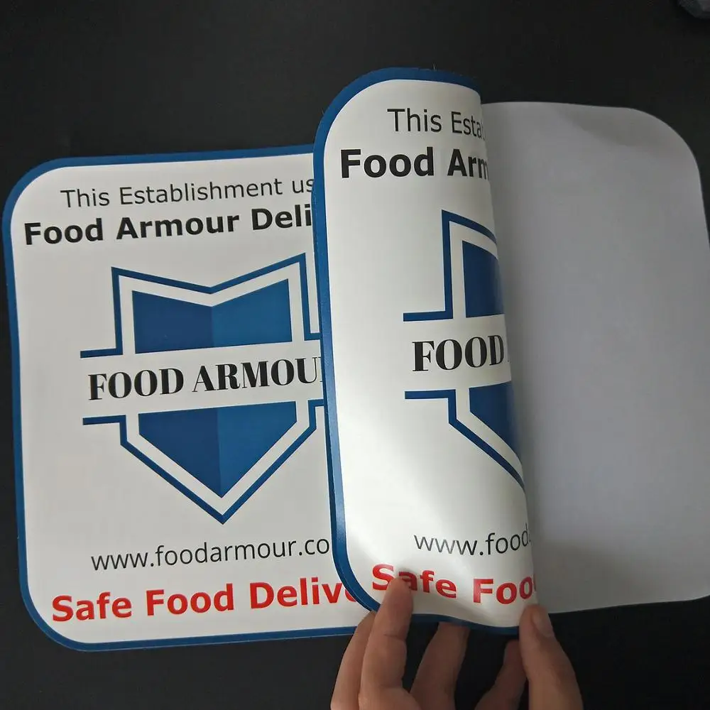 Custom Logo Waterproof Vinyl Double Sided Stickers Printing