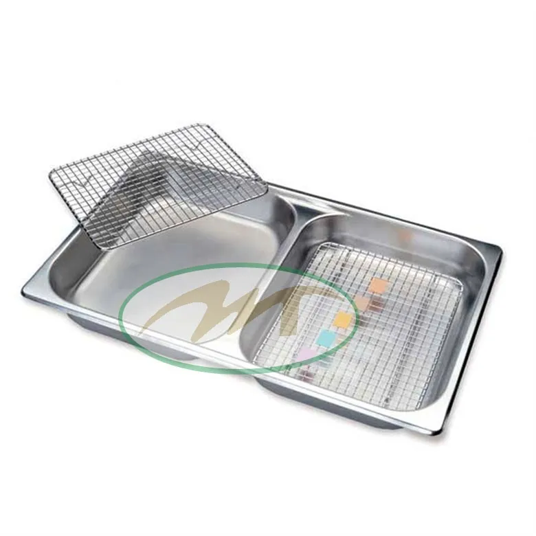 
Stainless Steel Kitchen Sink Bottom Dish Drying Drain Basket Rack 