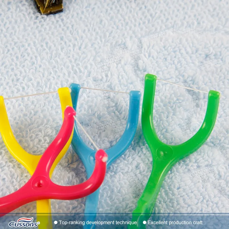 Dental floss picks /high quality plastic toothpicks dental floss picks