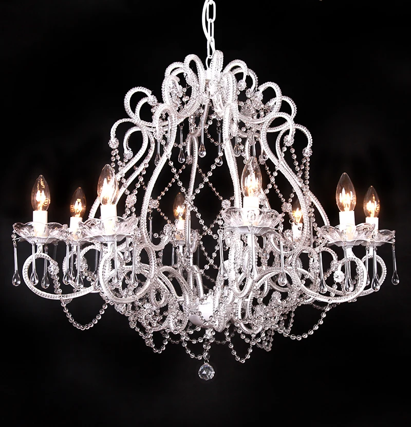 Большие роскошные подвесные светильники для спальни Свадебный декор Хрустальная люстра