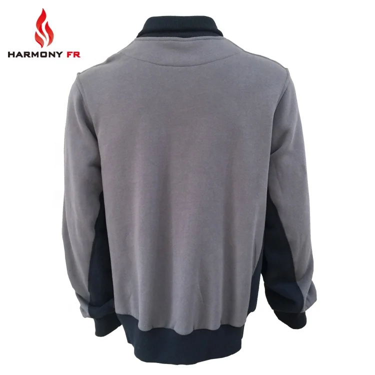 100% Cotton Knitted Fleece Welding Workwear Fire Proof Jacket
