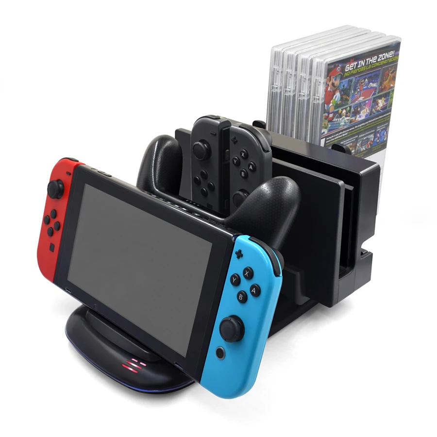 Multifunctional Charging Station For Nintendo Switch Console Pro Controller Joy-con And Dock Stand