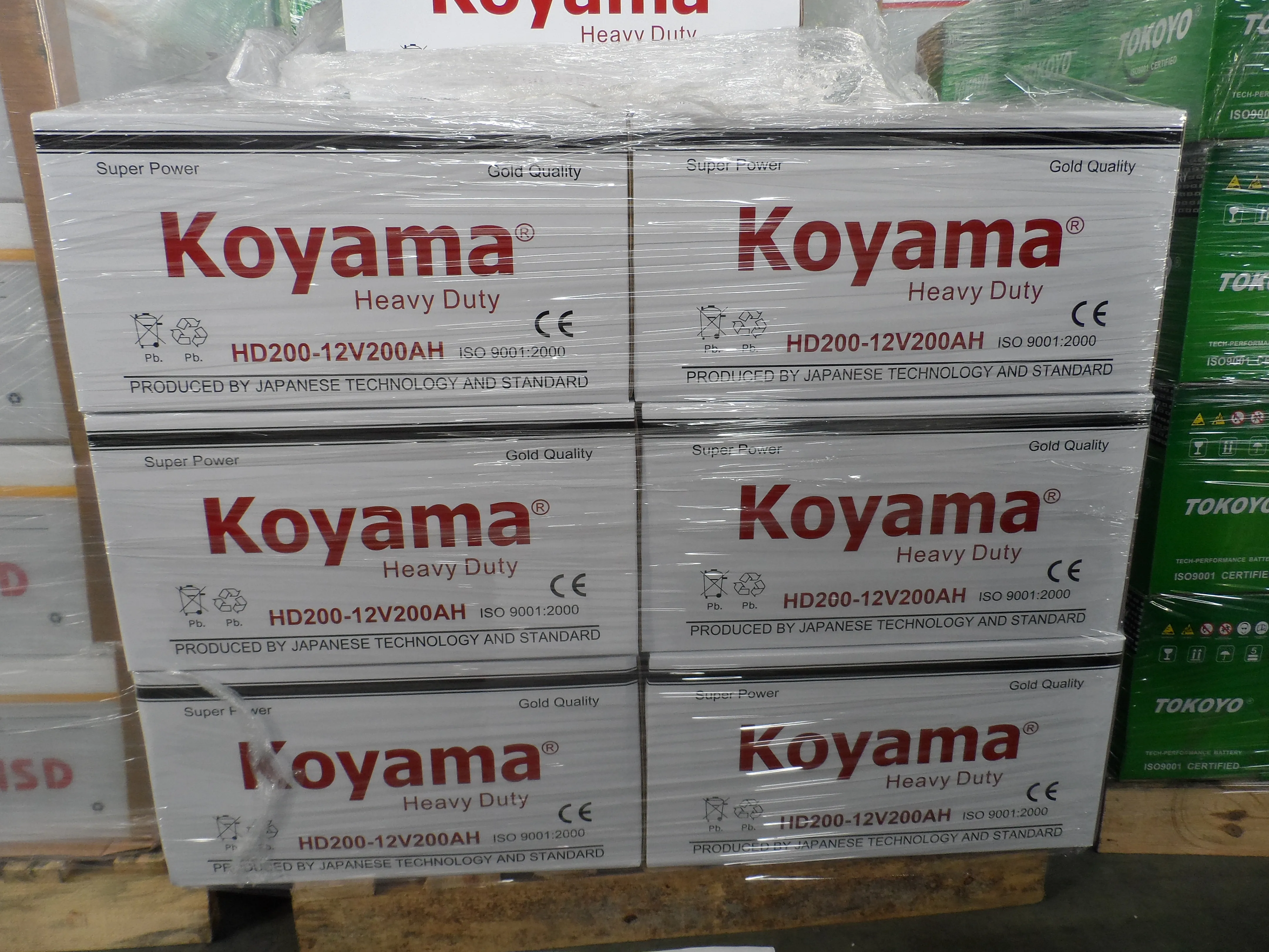 Yemen Market 12V200ah JIS Dry Charge Car Batteries N200
