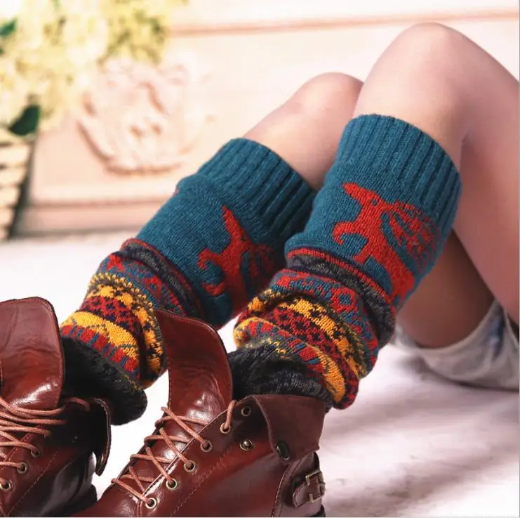 Новые рождественские сексуальные гетры с оленем и снежинкой