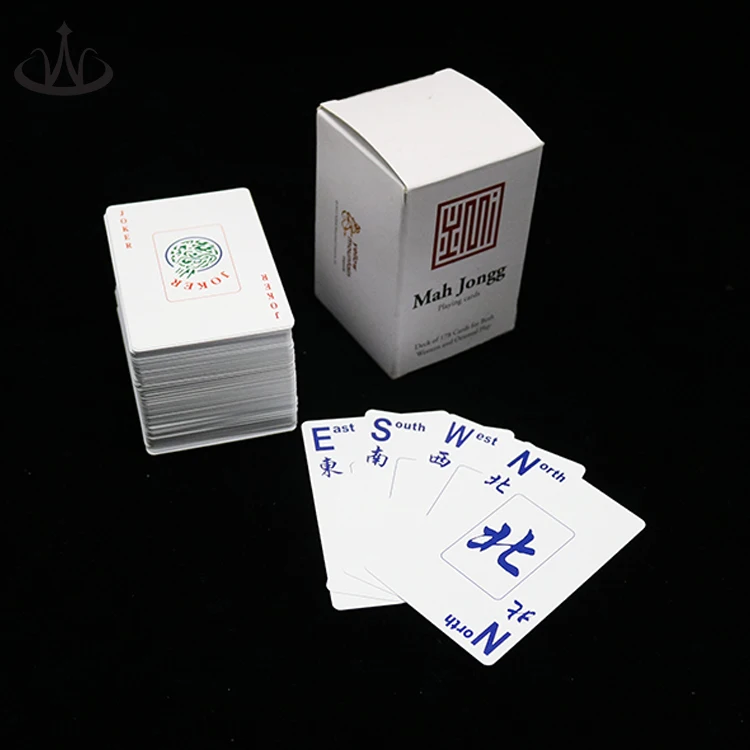 HOT SALE Mahjong Games Plastic Playing Card PVC Poker Card plastic material