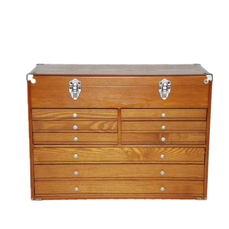 
9 Drawer large wood tool cabinet 