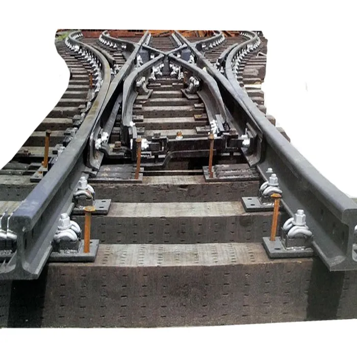 Railroad rail Symmetric switch for subway line